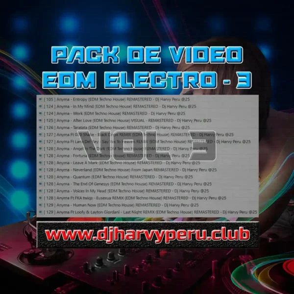 Pack Exclusivo de Video EDM ELECTRO VOL 3 - Anyma DJ