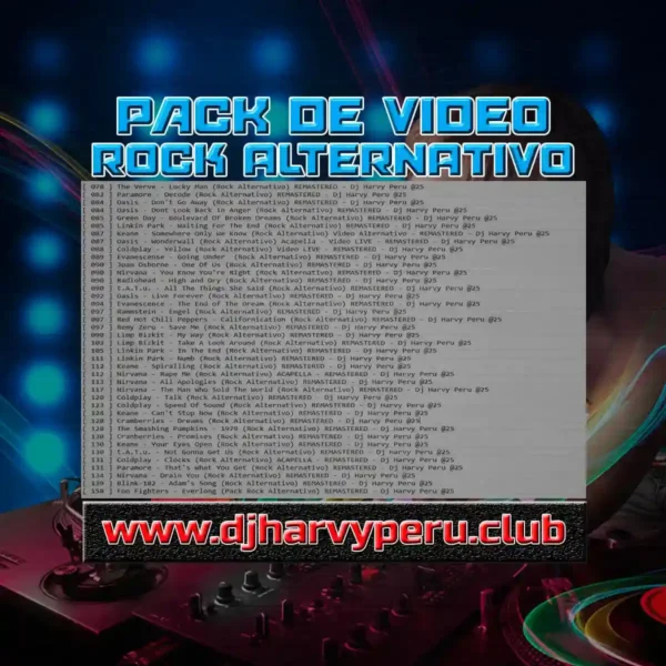 Pack Exclusivo Coleccion ROCK ALTERNATIVO - 40 Temas